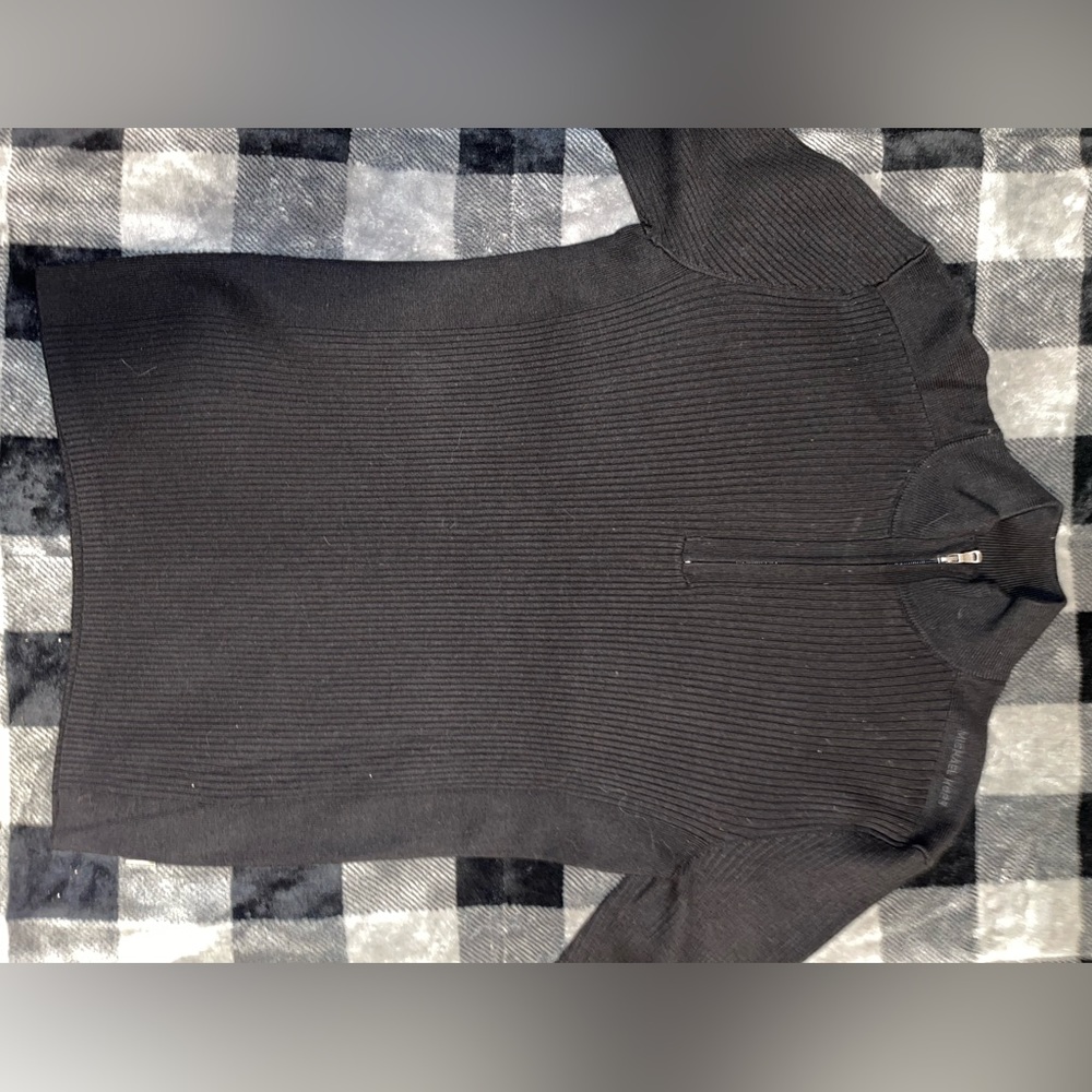 Michael Kors Mens Black Dress Sweater